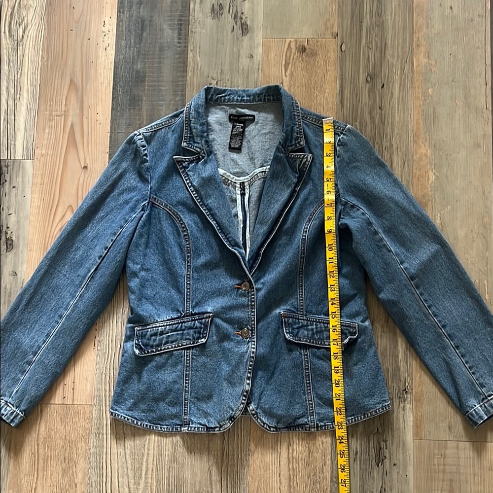 FOR JOSEPH Denim Blazer Jacket Size: Large (L) - Picture 7 of 16